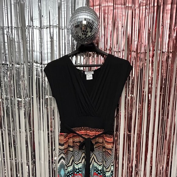 Guilty Long Dress Women Medium M Black Multicolored Party Formal Cocktail Outfit - Picture 2 of 8